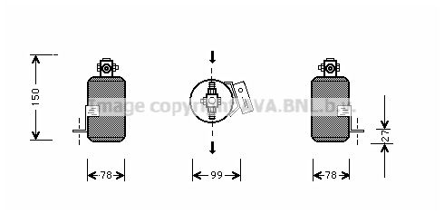 AVA QUALITY COOLING Осушитель, кондиционер JED040